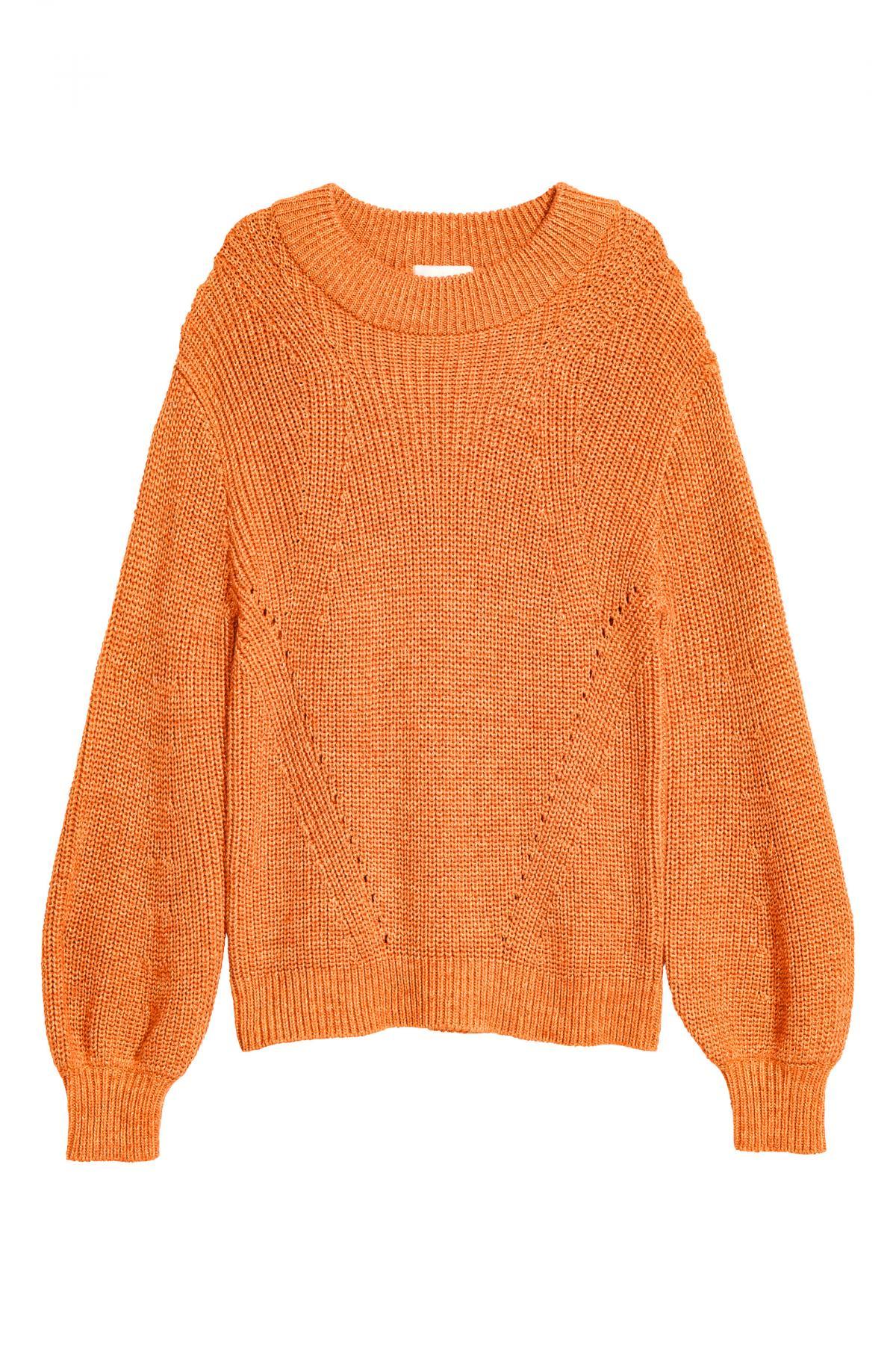 h&m orange sweater