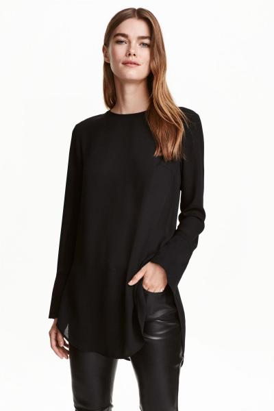 Фотография Long sleeve blouse H&M 0421249005 Black