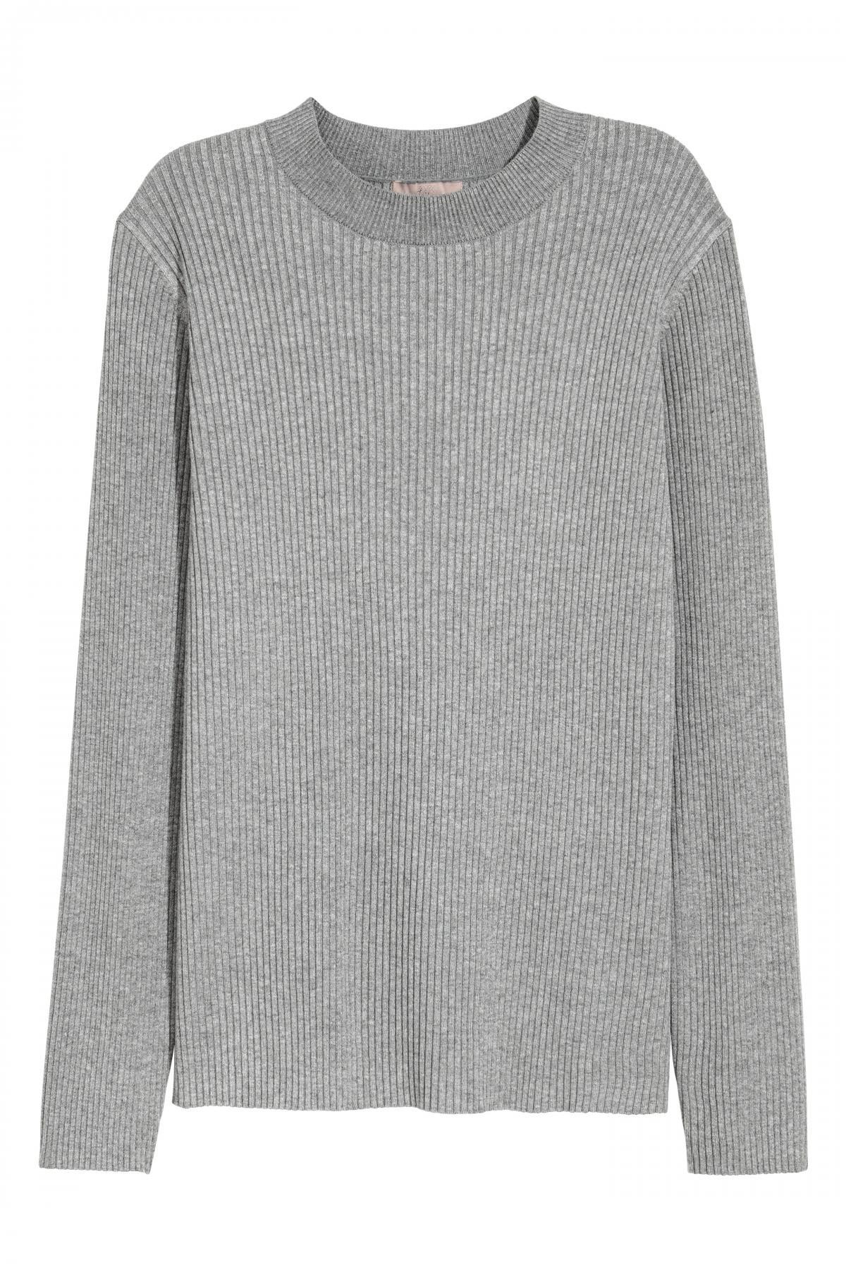 gray color sweater