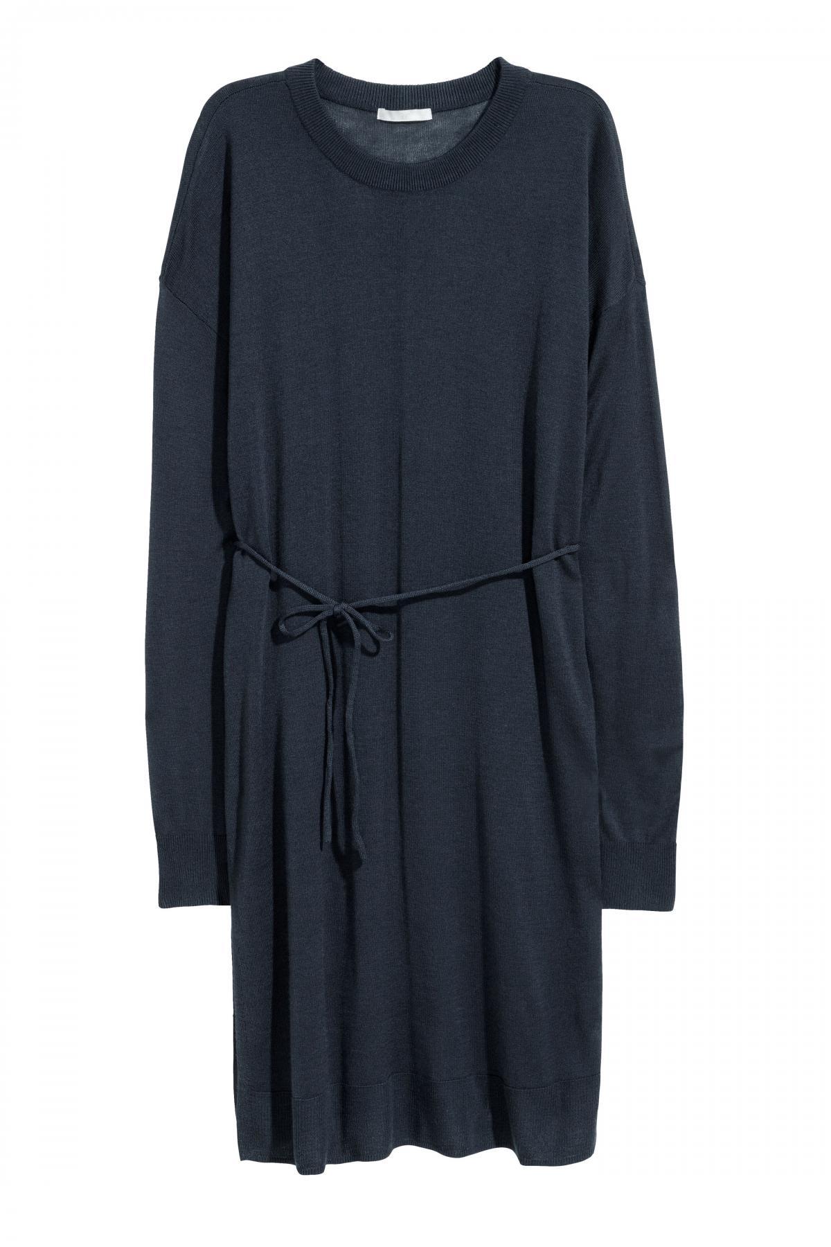 buy, knitted, tunic, h&m, women's, 0463849003, blue, color, delivery price from 10.2 $