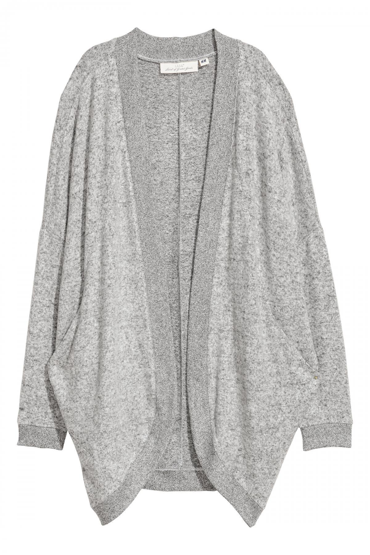 Buy cardigan H&M women's 0546967001 gray color with worldwide delivery ...