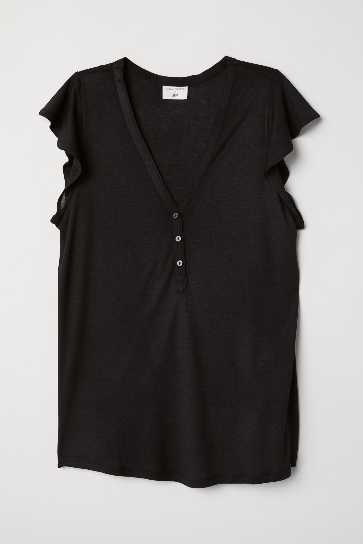 h&m ruffle sleeve top